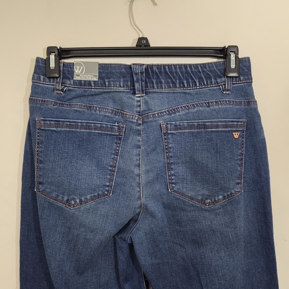 NWT Wit & Wisdom Sam Jeans High Rise Wide Leg Ab Solution Democracy Size 10 - Picture 7 of 13